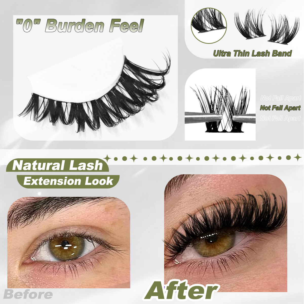 Lash Clusters Kit Thick Curl E - Eyelash Extension Glue Remover ulasan dan harga