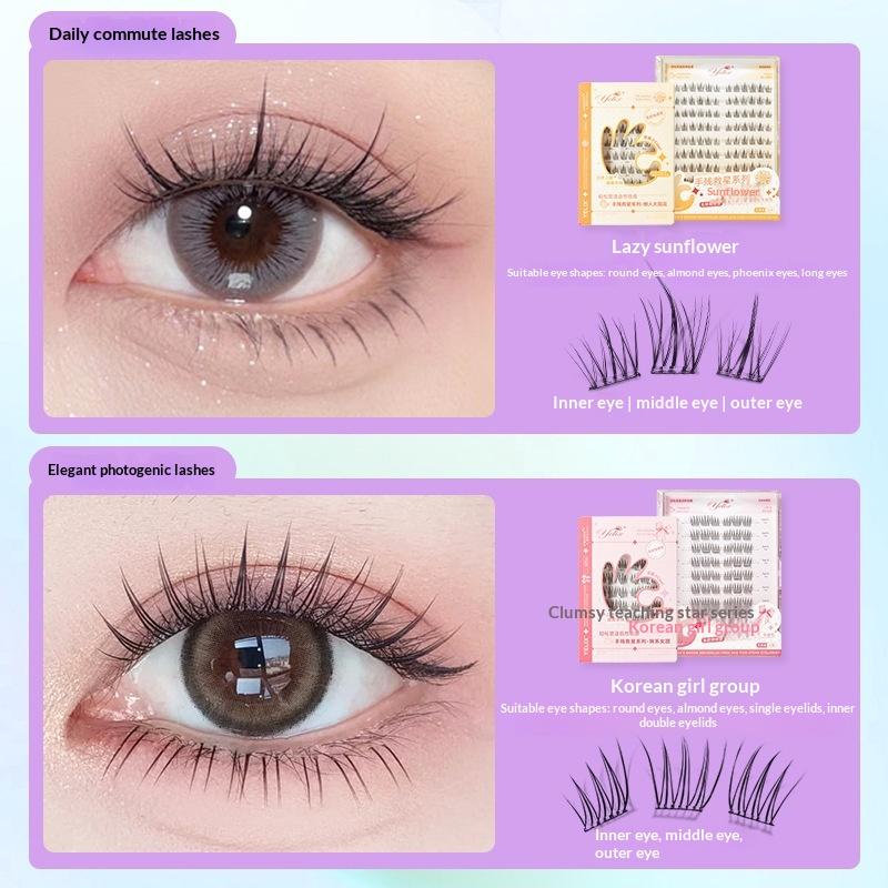 7 Rows Self-Adhesive Eyelashes - Eyelash Extension Individual ulasan dan harga
