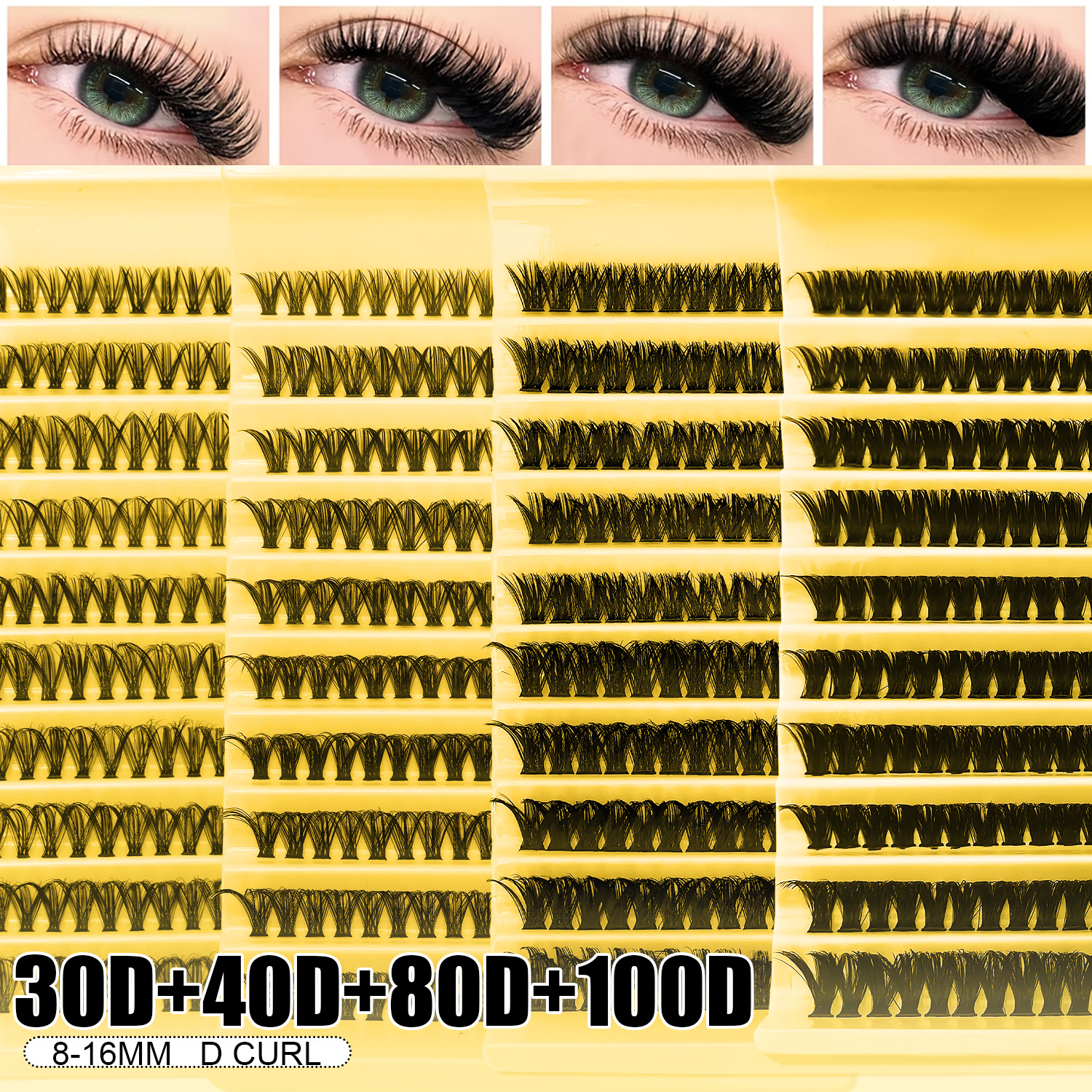 DIY Lash Clusters Kit - 30D/40 - Eyelash Extension Volume ulasan dan harga