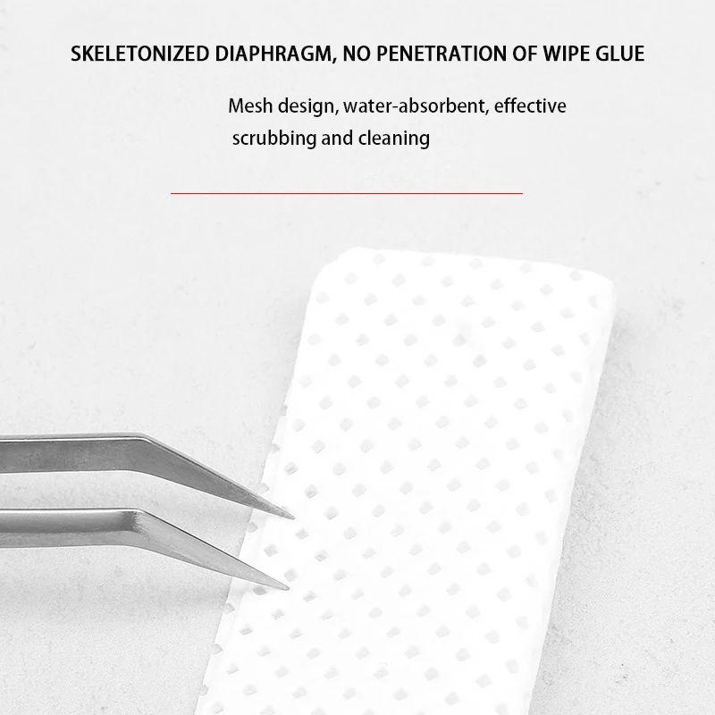200PCS Lint-Free Paper Cotton  - Eyelash Extension Glue Remover ulasan dan harga