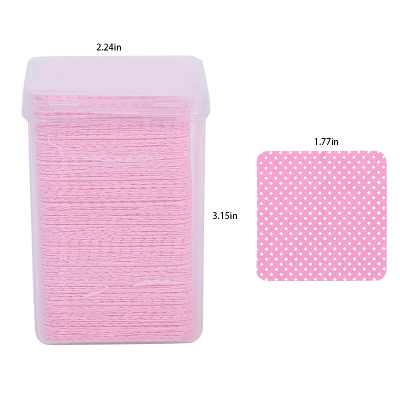 200PCS Lint-Free Paper Cotton  - Eyelash Extension Glue Remover ulasan dan harga