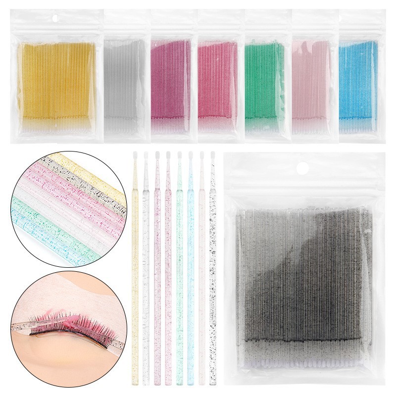 100PCS Eyelash Extension Clean - Eyelash Extension Glue Remover ulasan dan harga
