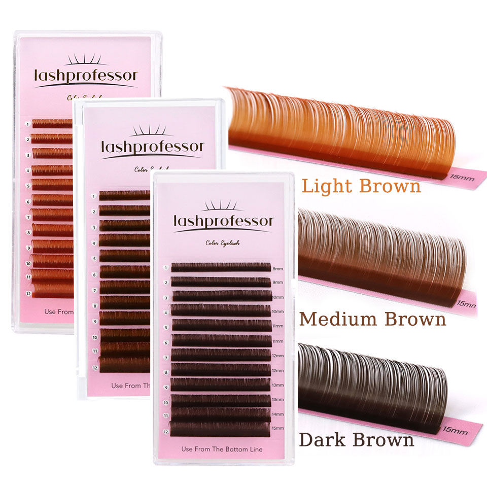 Cocoa Chocolate Brown Eyelashe - Eyelash Extension Natural Classic ulasan dan harga
