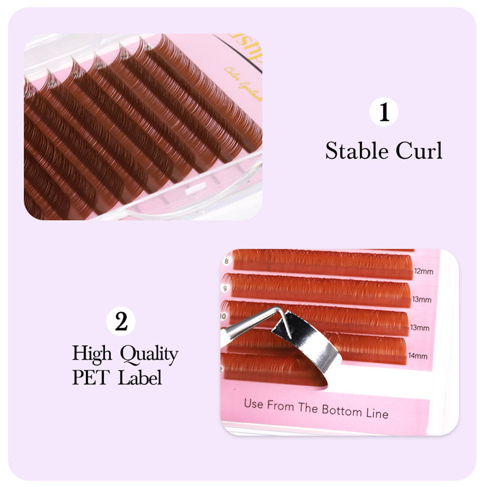 Cocoa Chocolate Brown Eyelashe - Eyelash Extension Natural Classic ulasan dan harga