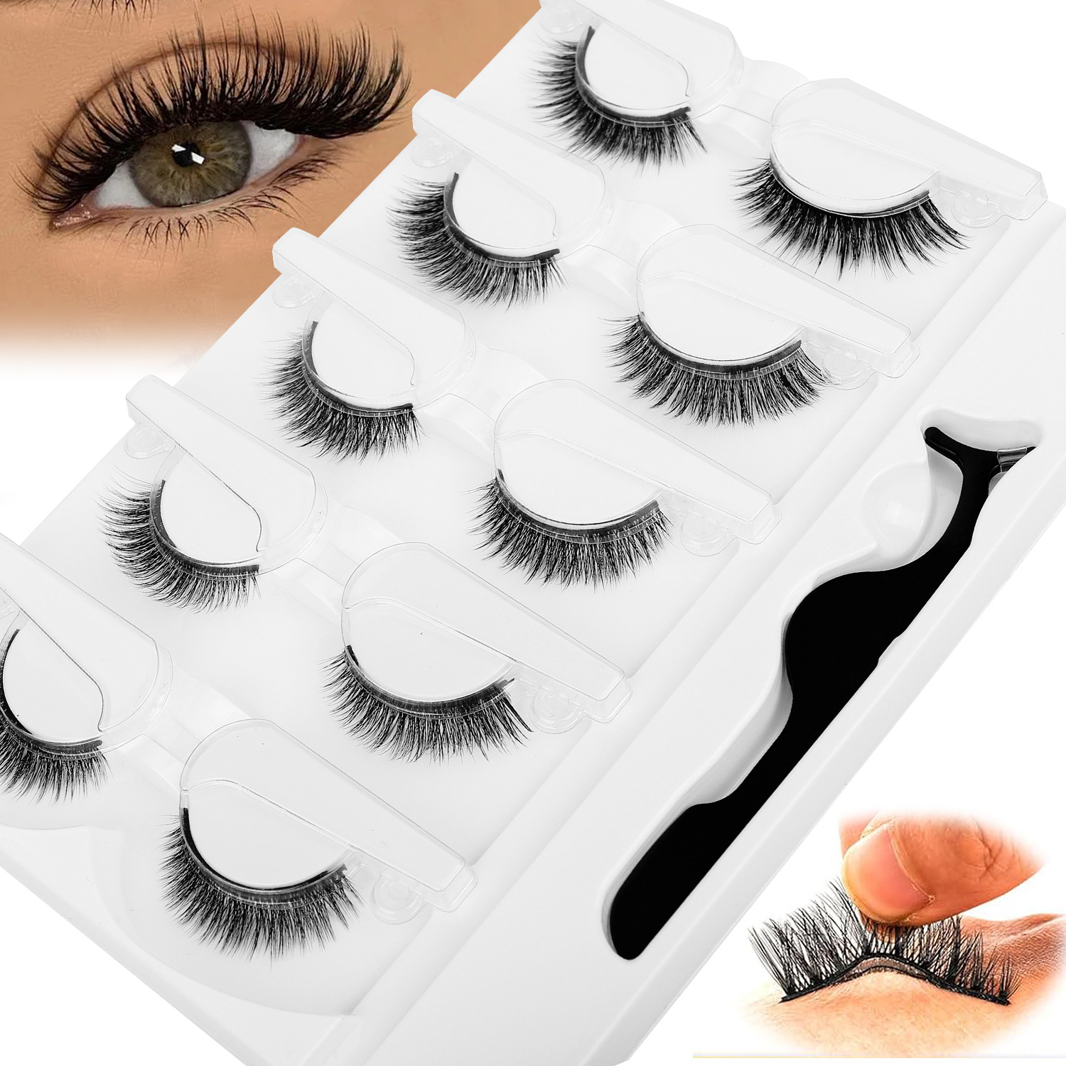 5 Pairs Glue-free Self-adhesiv - Eyelash Extension Glue Remover ulasan dan harga