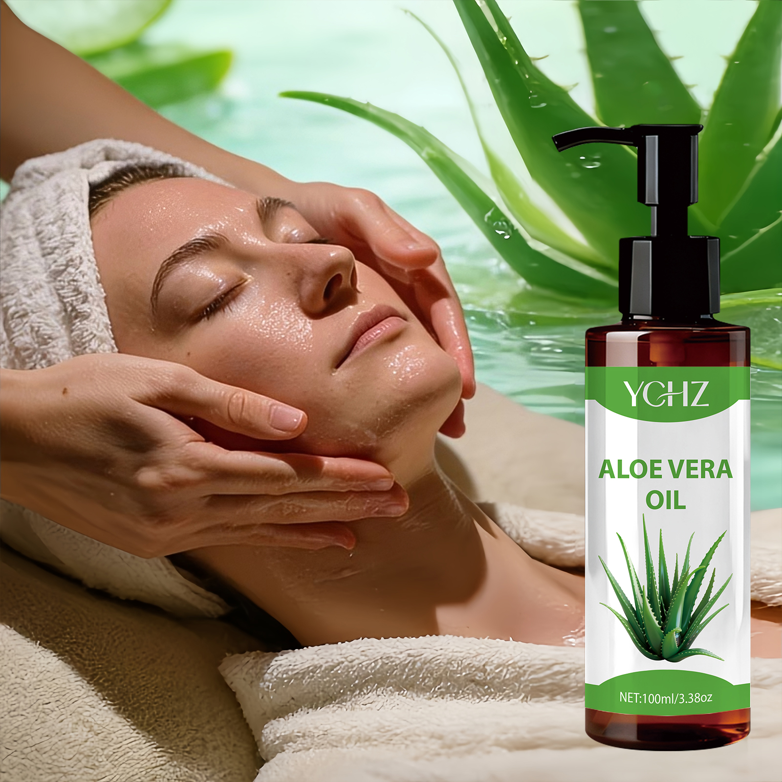 100% Natural Aloe Vera Oil - F - Eyelash Extension Human Hair ulasan dan harga