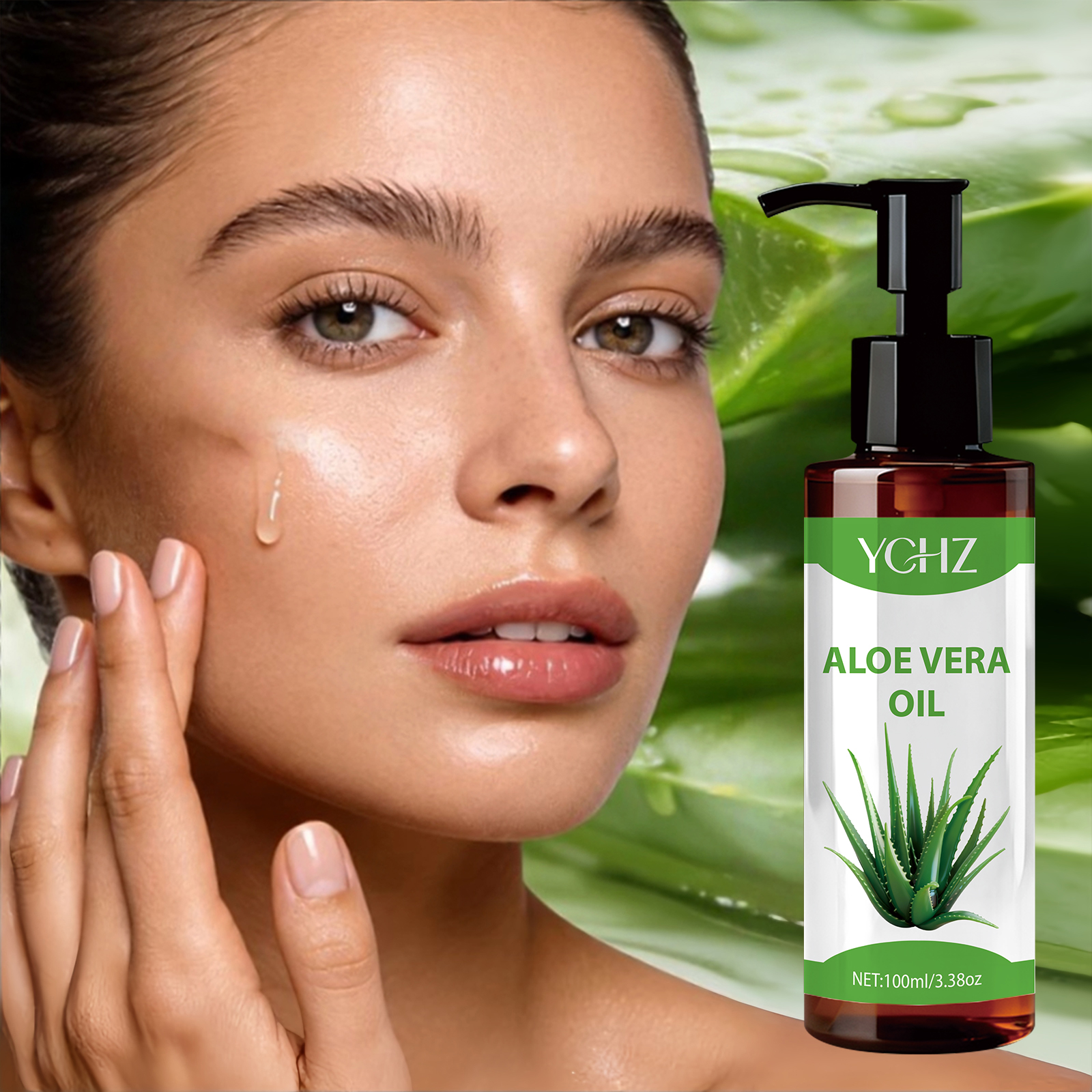 100% Natural Aloe Vera Oil - F - Eyelash Extension Human Hair ulasan dan harga