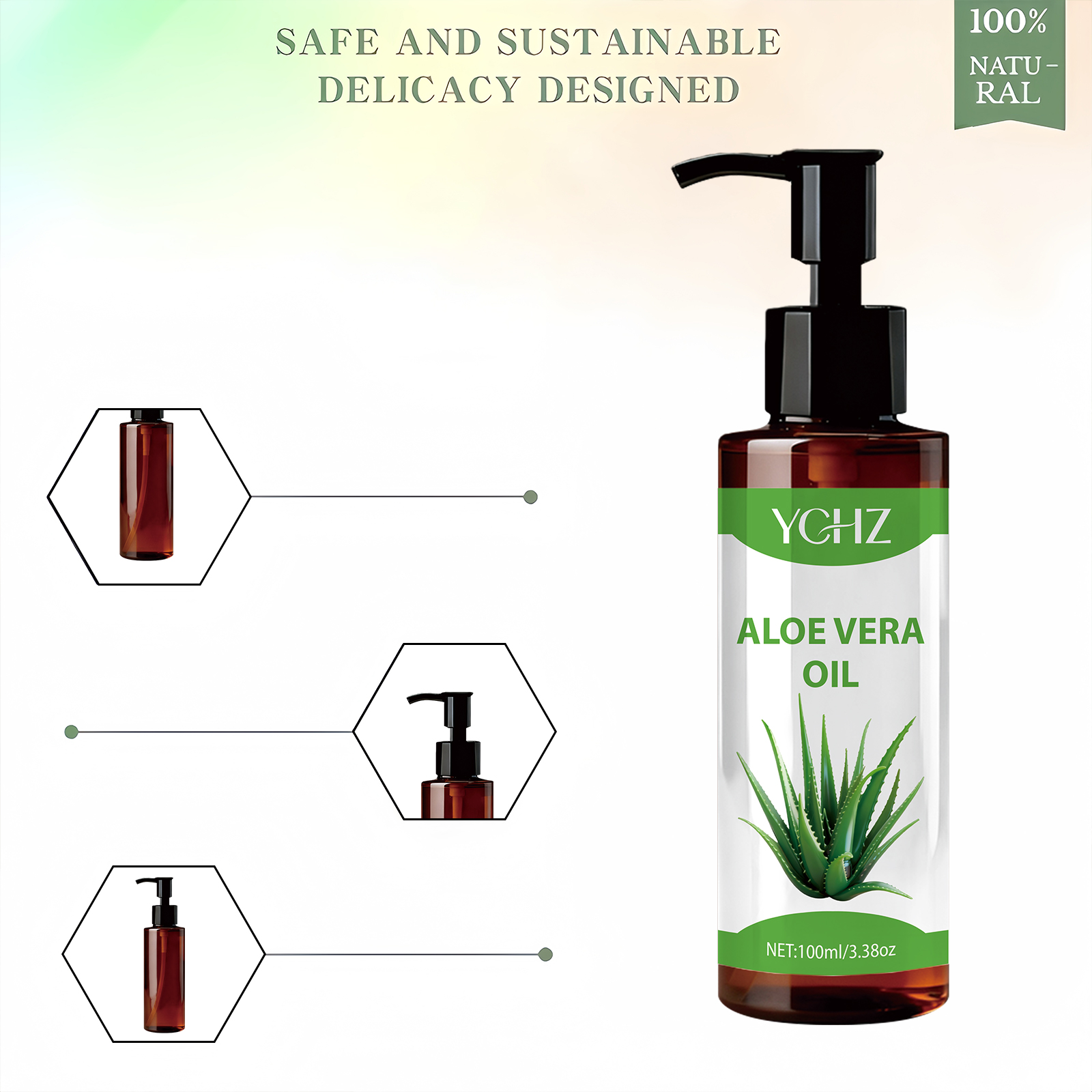 100% Natural Aloe Vera Oil - F - Eyelash Extension Human Hair ulasan dan harga