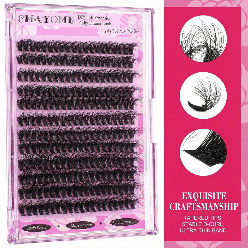 Wispy D Curl Cluster Lashes 14 - Eyelash Extension Volume ulasan dan harga