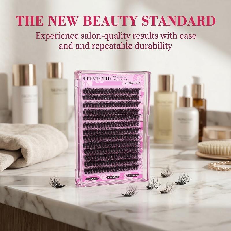 Wispy D Curl Cluster Lashes 14 - Eyelash Extension Volume ulasan dan harga