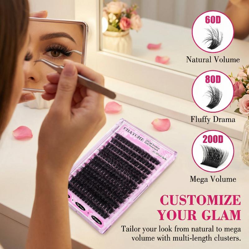 Wispy D Curl Cluster Lashes 14 - Eyelash Extension Volume ulasan dan harga