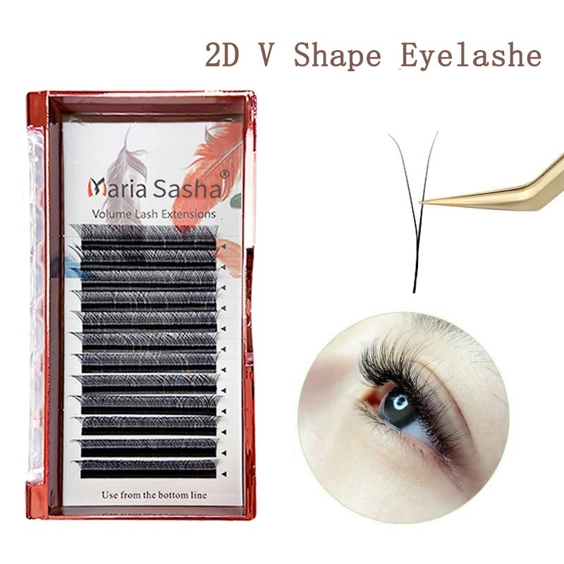 MARIA 2D Y Shape Eyelashes Han - Eyelash Extension Human Hair ulasan dan harga