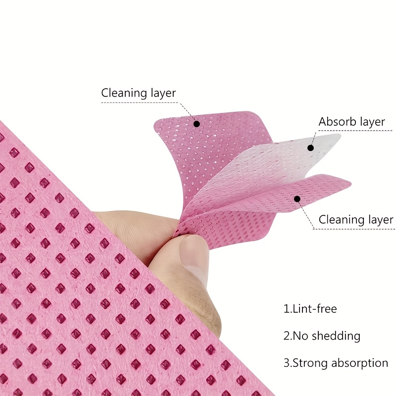 50/100/200pcs Lint-Free Nail W - Eyelash Extension Glue Remover ulasan dan harga