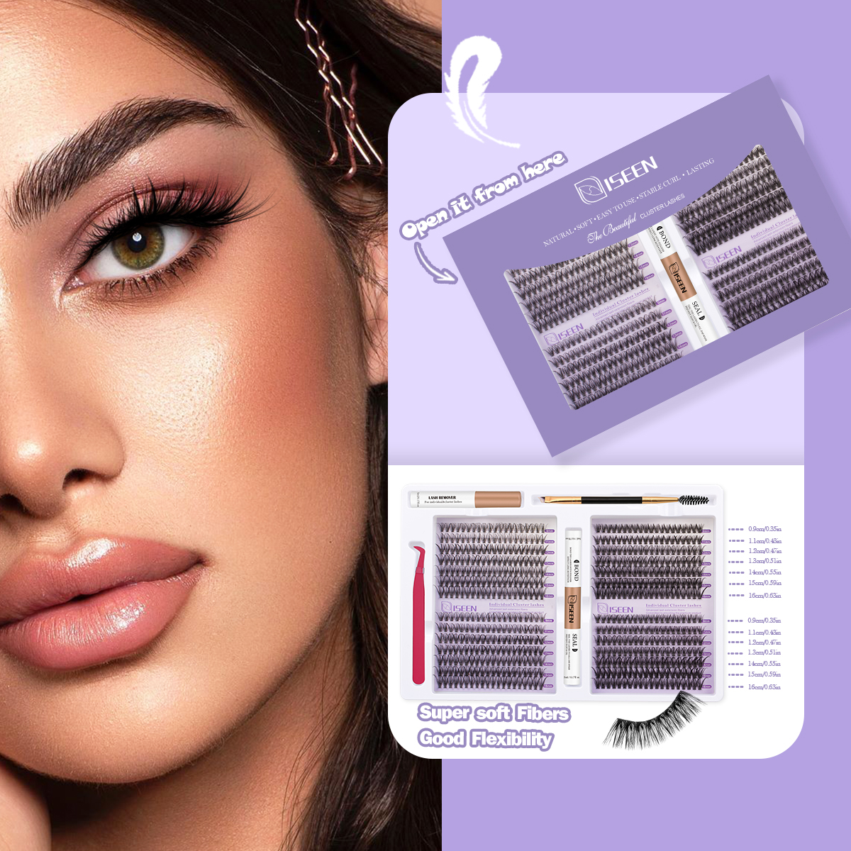 Eyelash Clusters Kit Soft Volu - Eyelash Extension Glue Remover ulasan dan harga